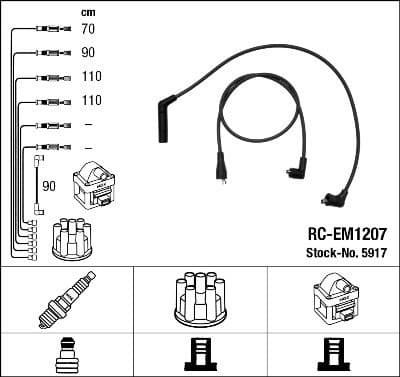 Ignition Cable Kit RC-EM1207