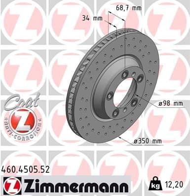 Brake Disc SPORT BRAKE DISC Z 460.4505.52