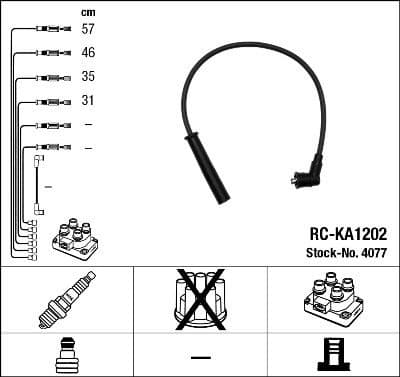 Ignition Cable Kit RC-KA1202