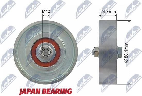 Deflection/Guide Pulley, V-ribbed belt RNK-TY-006