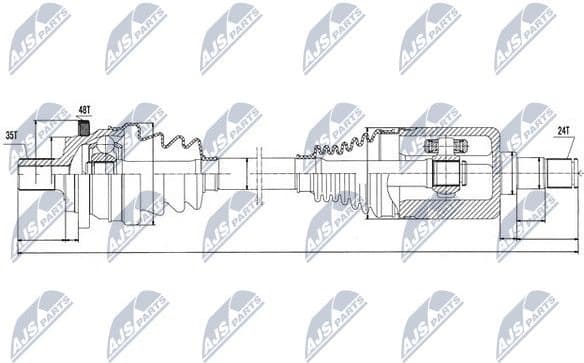 Drive Shaft NPW-ME-027 - image 4