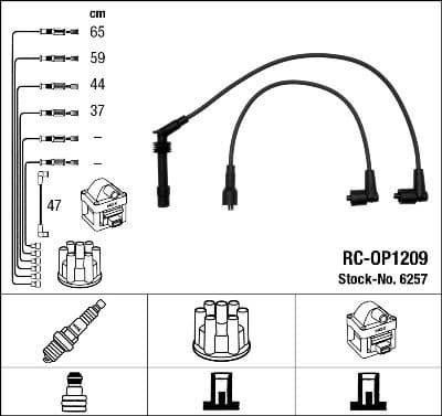 Ignition Cable Kit RC-OP1209
