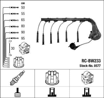 Ignition Cable Kit RC-BW233
