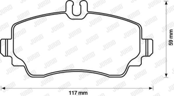 Brake Pad Set, disc brake Jurid White Low Dust 571945JC - image 2