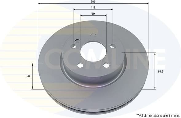 Brake Disc COATED ADC4014V