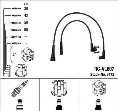 Ignition Cable Kit RC-VL607