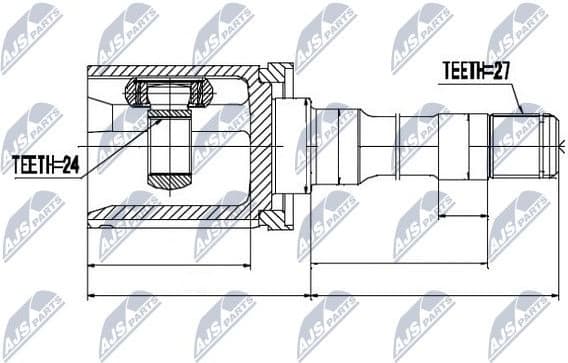 Joint Kit, drive shaft NPW-BM-014 - image 3