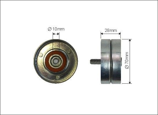 Deflection/Guide Pulley, V-ribbed belt 375-99