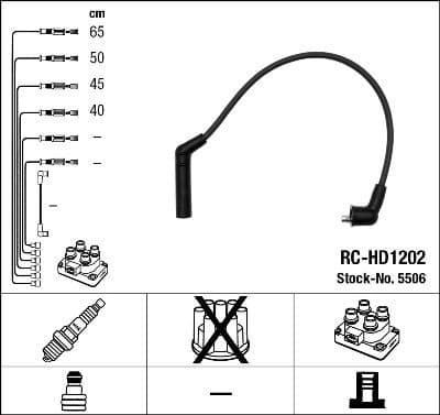 Ignition Cable Kit RC-HD1202