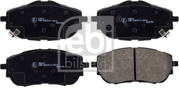 Brake Pad Set, disc brake 170291