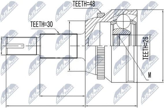 Joint Kit, drive shaft NPZ-TY-010 - image 2