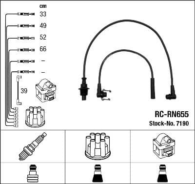 Ignition Cable Kit RC-RN655