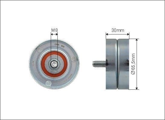 Tensioner Pulley, V-ribbed belt 398-98