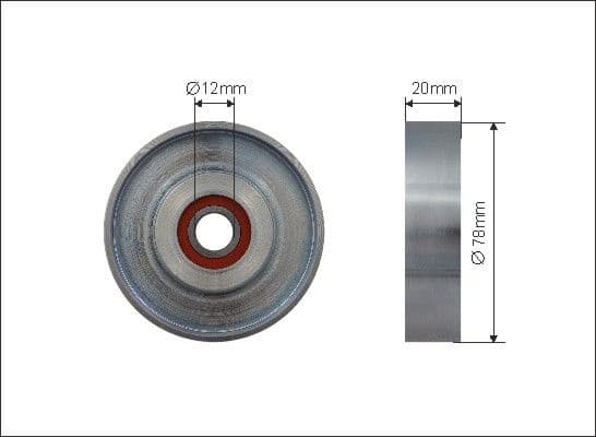 Deflection/Guide Pulley, V-ribbed belt 500313