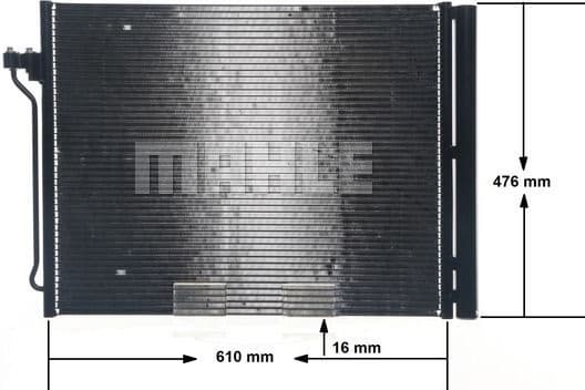 Condenser, air conditioning BEHR AC 463 000S - image 12