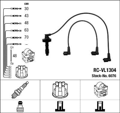 Ignition Cable Kit RC-VL1304