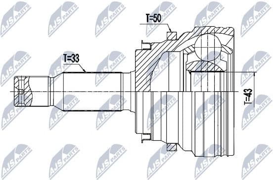 Joint Kit, drive shaft NPZ-MS-064 - image 4