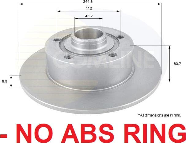 Brake disc, 1pcs REAR ADC1419