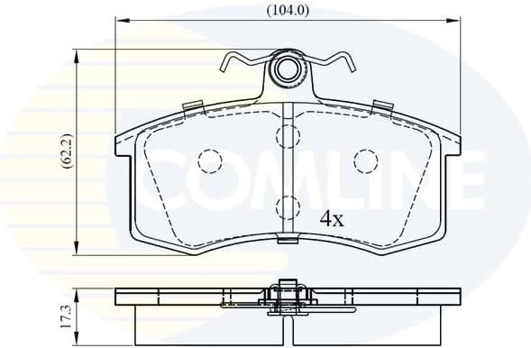 Brake Pad Set, disc brake CBP0173