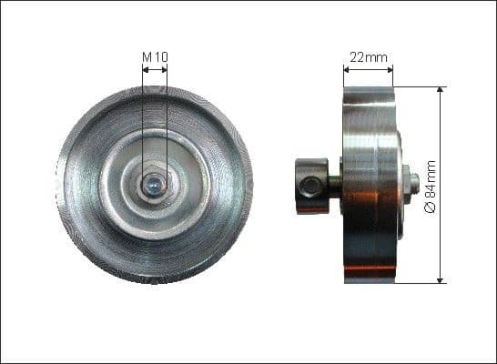 Tensioner Pulley, V-ribbed belt 500041