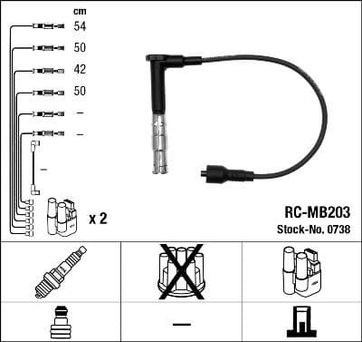 Ignition Cable Kit RC-MB203