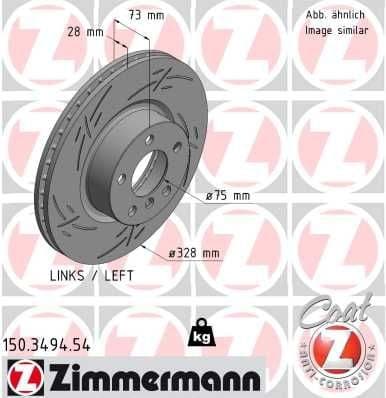 Brake Disc BLACK Z 150.3494.54