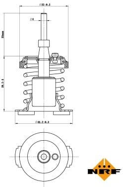 Thermostat, coolant 725093