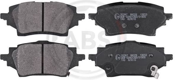 Brake Pad Set, disc brake 35287