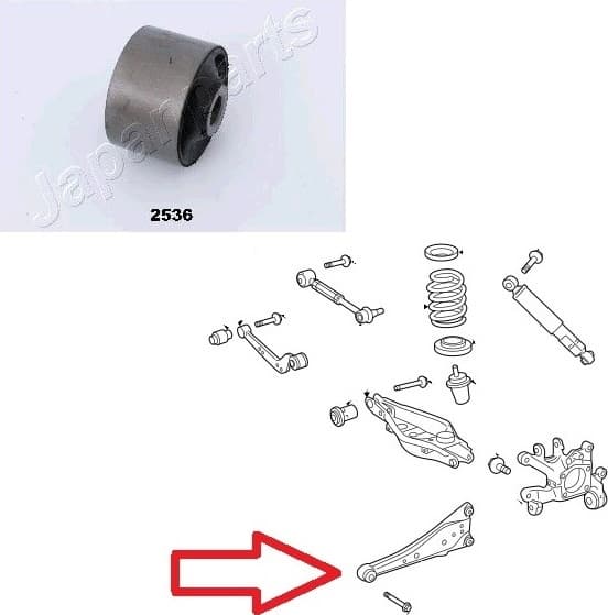 Silentblock rear axle RU-2536