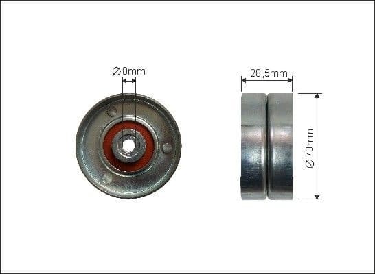 Tensioner Pulley, V-ribbed belt 433-99