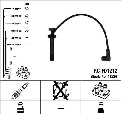 Ignition Cable Kit RC-FD1212