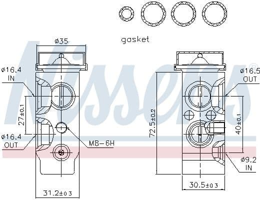 Expansion Valve, air conditioning ** FIRST FIT ** 999261 - image 6