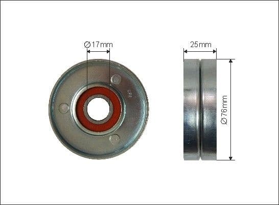 Tensioner Pulley, V-ribbed belt 500290