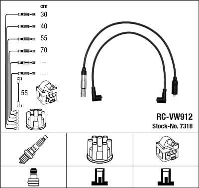 Ignition Cable Kit RC-VW912