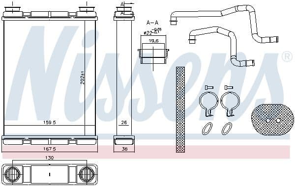 Heat Exchanger, interior heating ** FIRST FIT ** 707203 - image 7