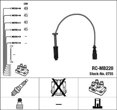 Ignition Cable Kit RC-MB220