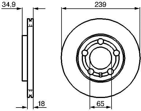 Brake Disc 0986479B62 - image 5