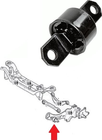 Silentblock rear axle 36831 01