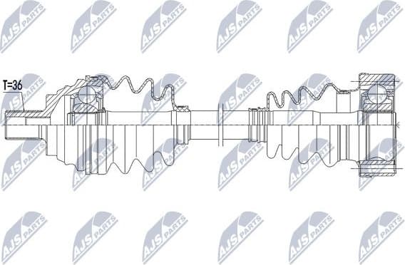 Drive Shaft NPW-VW-160 - image 4