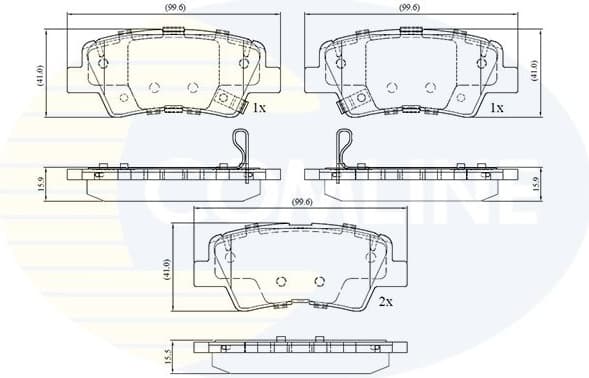 Brake Pad Set, disc brake CBP32694
