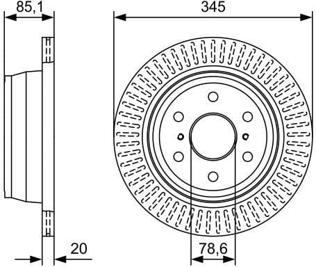 Brake Disc 0986479W32