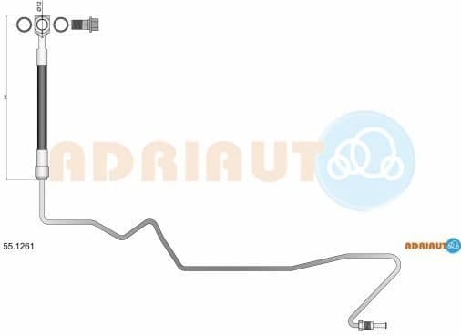 Brake hose rear 55.1261