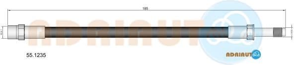 Brake hose rear 55.1235