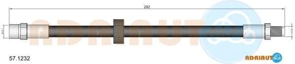 Brake hose rear 57.1232