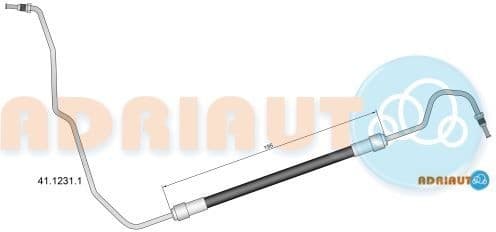 Brake hose rear 41.1231.1