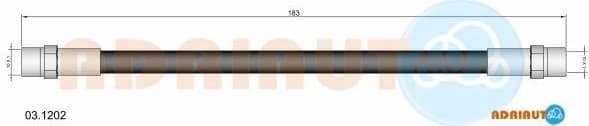 Brake hose rear 03.1202