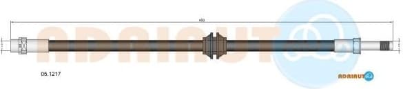 Brake hose front 05.1217