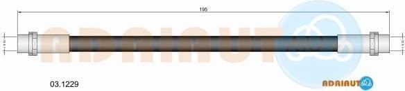 Brake hose rear 03.1229