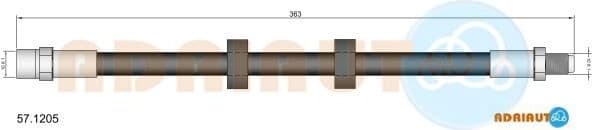 Brake hose front 57.1205
