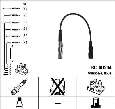 Ignition Cable Kit RC-AD204